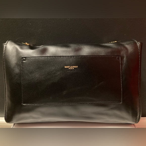 SAINT LAURENT YSL Black Reversible Medium Kate in Smooth Leather/Suede - Picture 3 of 14